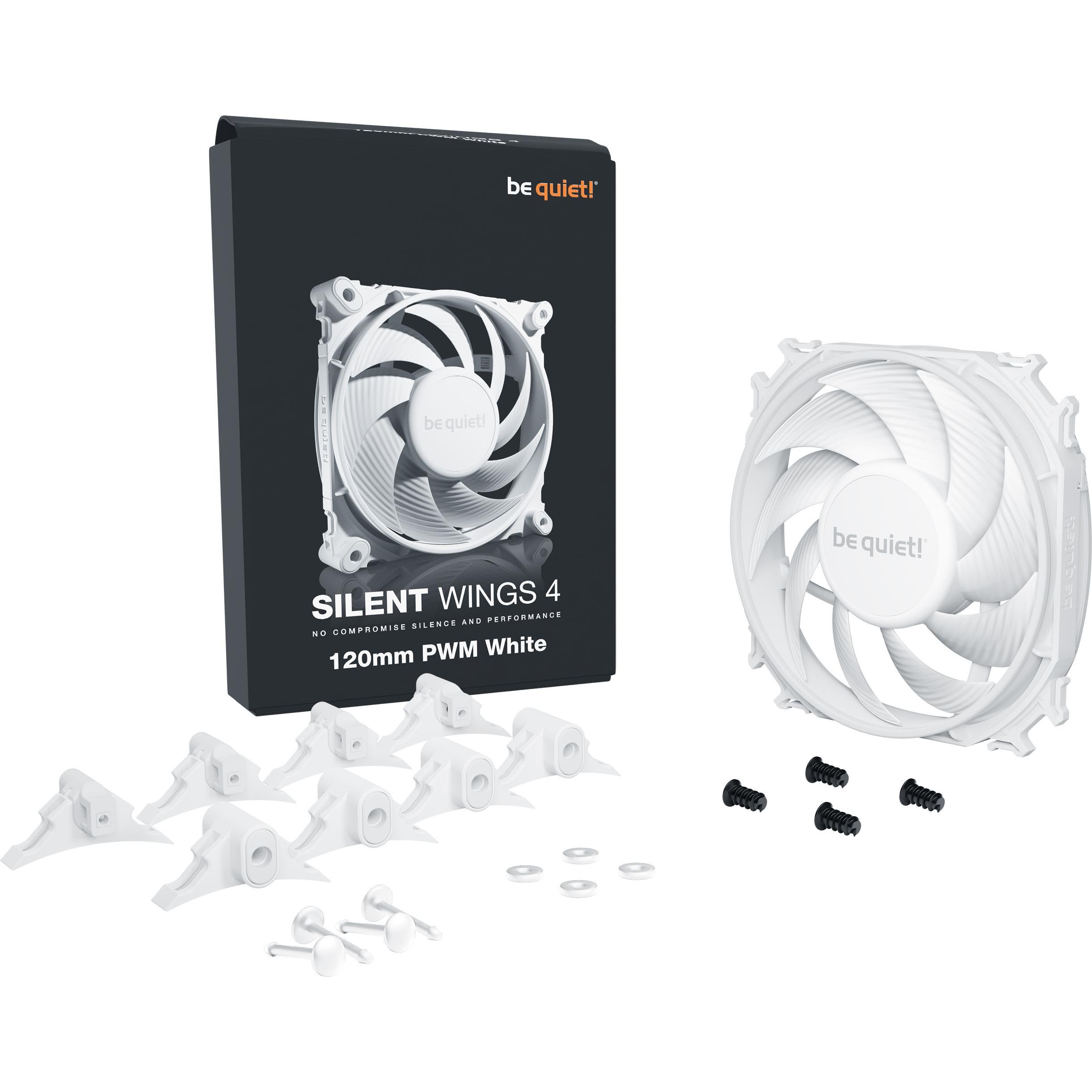 Thumbnail - be quiet! SILENT WINGS 4 White 120mm PWM (120 mm, 1 x), PC Lüfter, Weiss