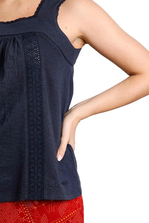 Actual product image Weird Fish Womens/Ladies Chelle Organic Cotton Square Neck Vest Top (34)