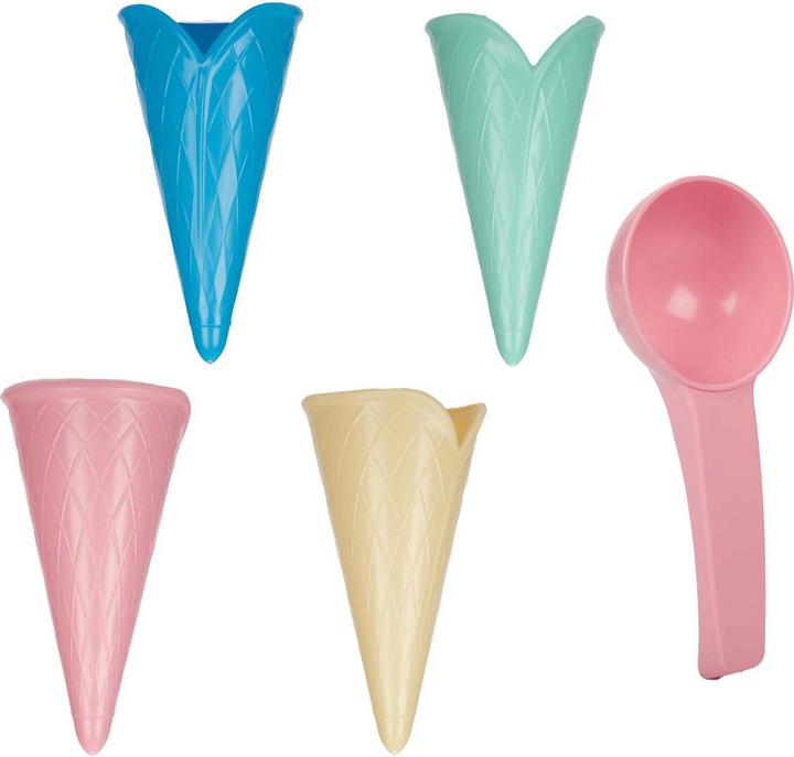 Produktbild Toi-Toys Play Out Ice Cream Beach Set mit 4 Kegeln und Schaufel