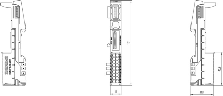 Produktbild Siemens SPS-Erweiterungsmodul 6ES7193-6BP00-0BA1 6ES71936BP000BA1 (Erweiterung)