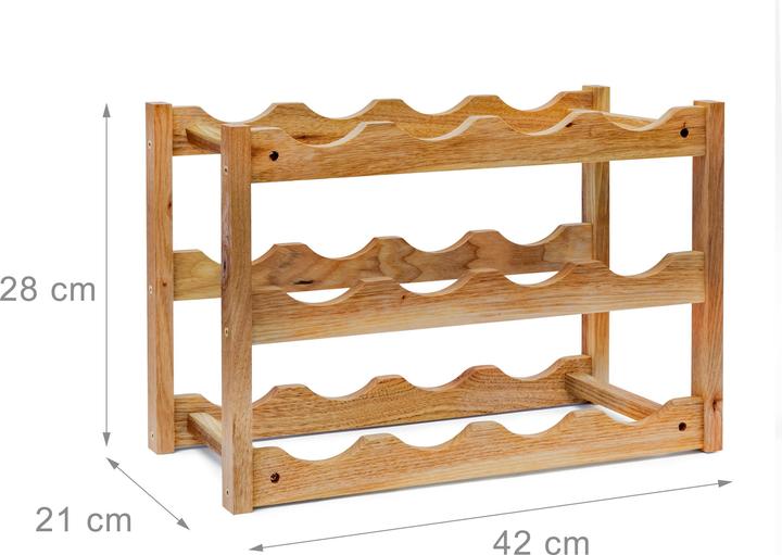 Actual product image Relaxdays Walnut (21 x 42 x 28 cm)