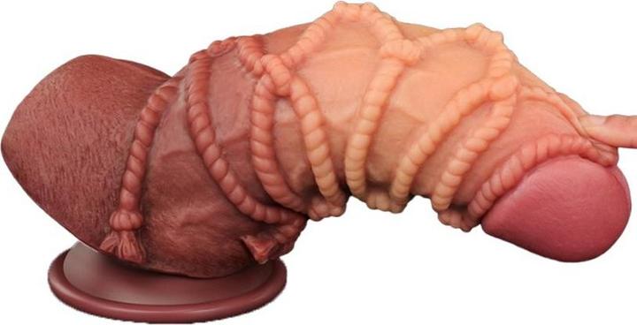 Image du produit Lovetoy Gode extrême avec motif de corde 24 cm