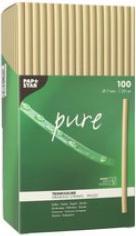Actual product image Papstar 100 drinking straws reed "pure" Ø 7 mm - 20 cm (1 x)