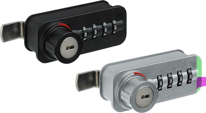 Produktbild Hettich Zahlenschloss mit Riegel | rechts | Freecode | Kunststoff/Stahl verchromt
