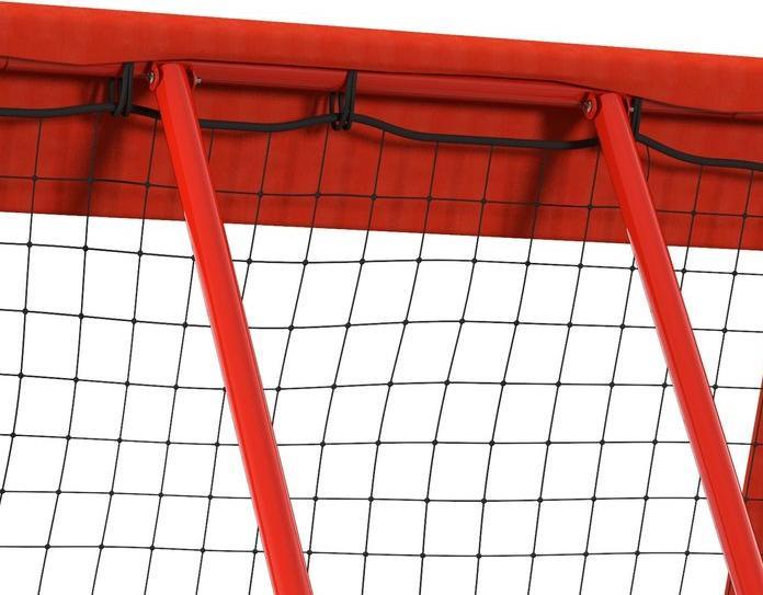 Actual product image Swisshandel24 Rebounder für Fussball, klappbar Fussball Rebounder mit Schutzrand, Heringe