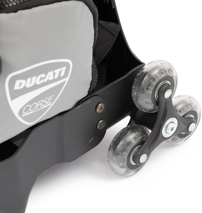 Actual product image Giochi Preziosi Ducati Rolling Backpack with Magnetic System, Comfort Back, and Multiple Compartments (26 l)