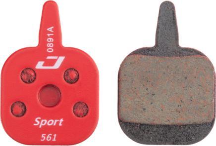 Actual product image Jagwire Brake pads Sport Semi Metallic Red (Tektro, Semi-metallic)