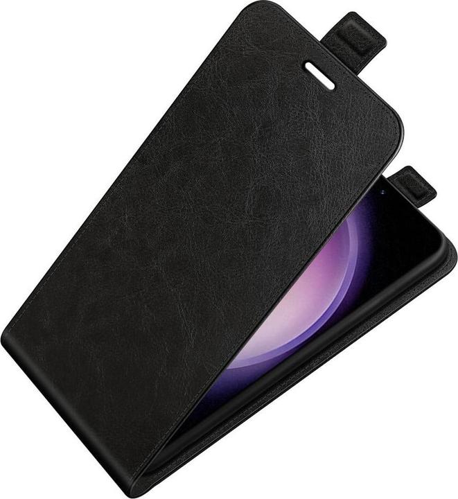 Actual product image Cover-Discount Galaxy S23 FE - Classic Flip Case vertical brown (Samsung Galaxy S23 FE)
