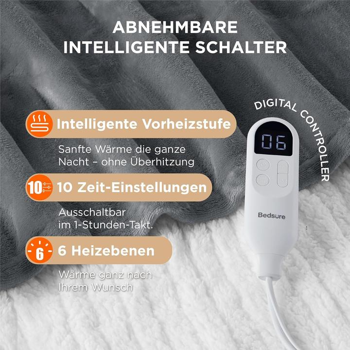 Immagine prodotto Bedsure Heizdecke mit Abschaltautomatik & Timer
