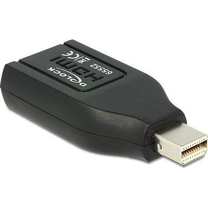 Thumbnail - Delock Mini DisplayPort zu (HDMI, 4.50 cm), Data + Video Adapter, Schwarz