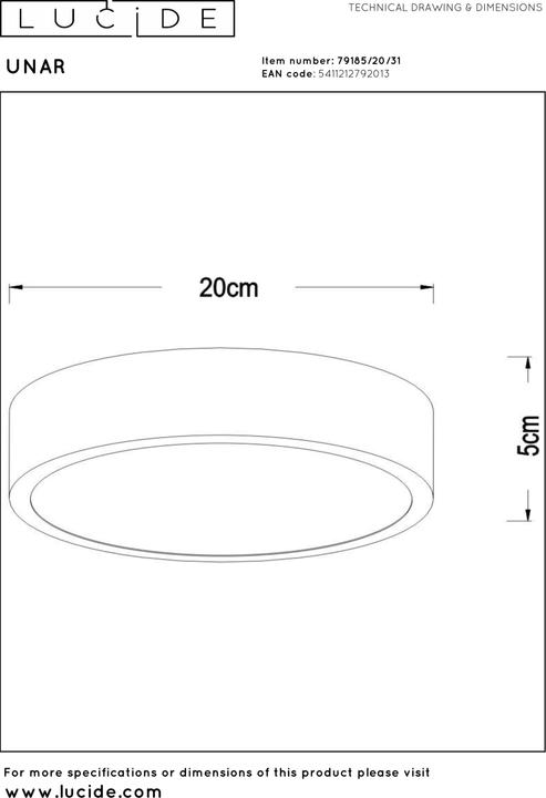 Produktbild Lucide Unar (580 lm)