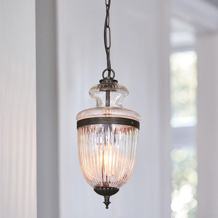 Image du produit Loberon Lampe à suspendre Marcel clair/laiton (E14)