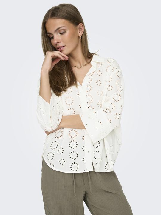 Immagine prodotto JdY Vestibilità regolare Collo a camicia Polsini lunghi Taglio voluminoso delle maniche Camicia Camicia (XL)