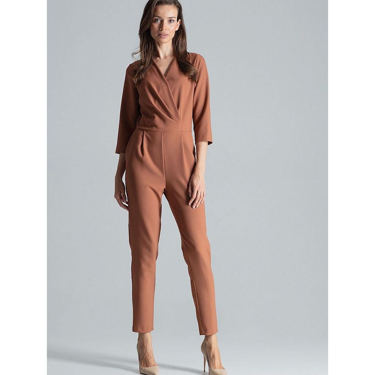 Figl, Damen, Jumpsuit, Overall, Braun, (XL)