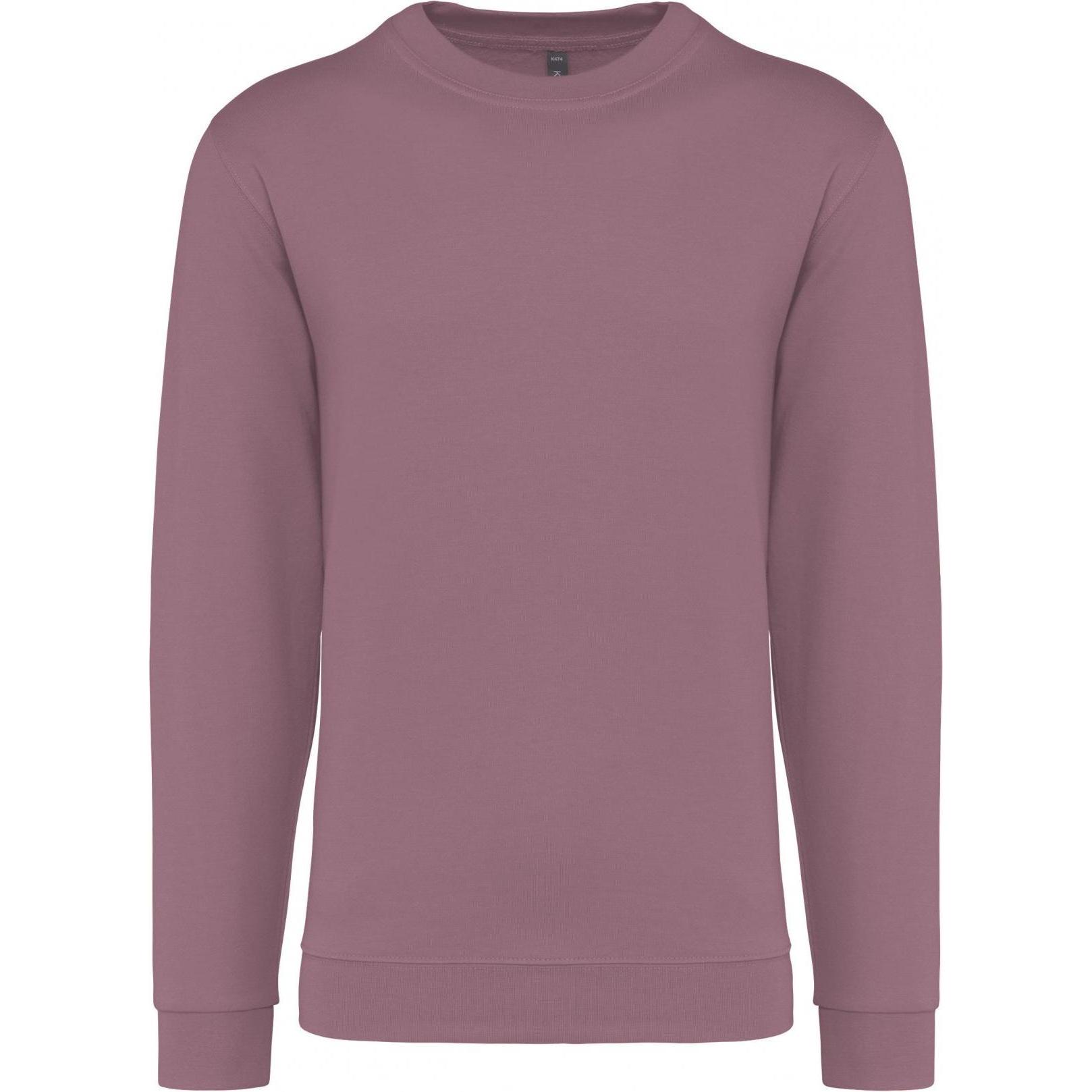 Kariban, Pullover, Sweatshirt mit Rundhalsausschnitt, Violett, (S)