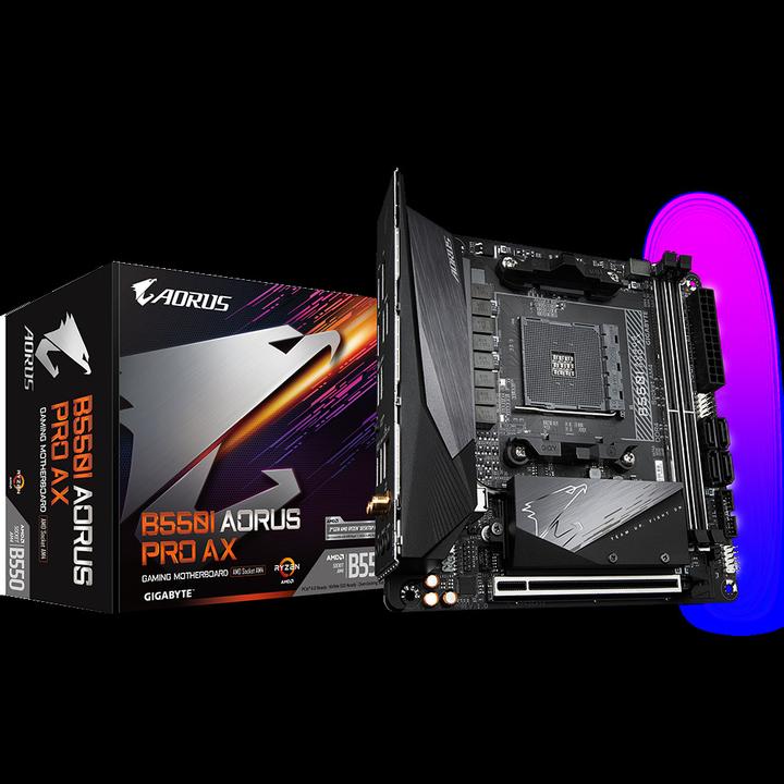 Image du produit Gigabyte B550I Aorus Pro AX (AM4, AMD B550, Mini-ITX)