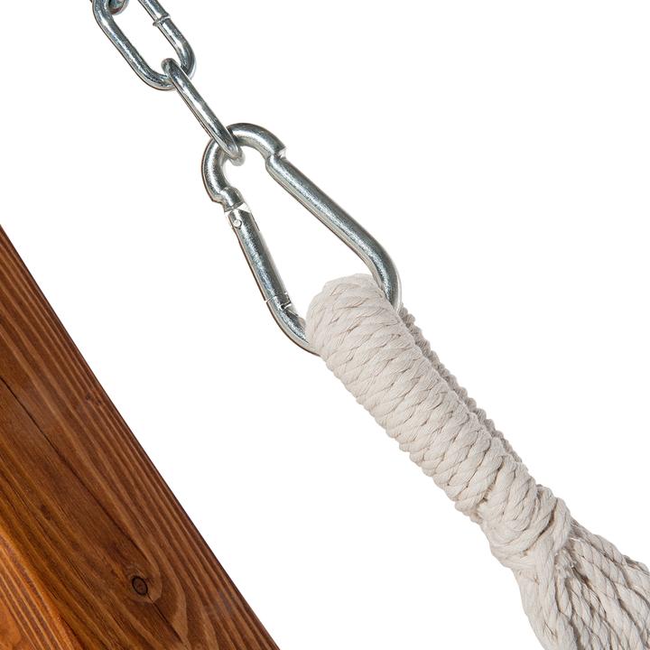 Actual product image Beliani Blianis Hammock, wooden beige Treviso (150 kg)