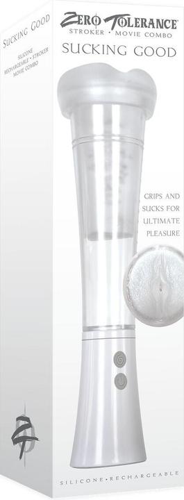 Actual product image Evolved Sucking Good VibrationsMasturbator Transparent