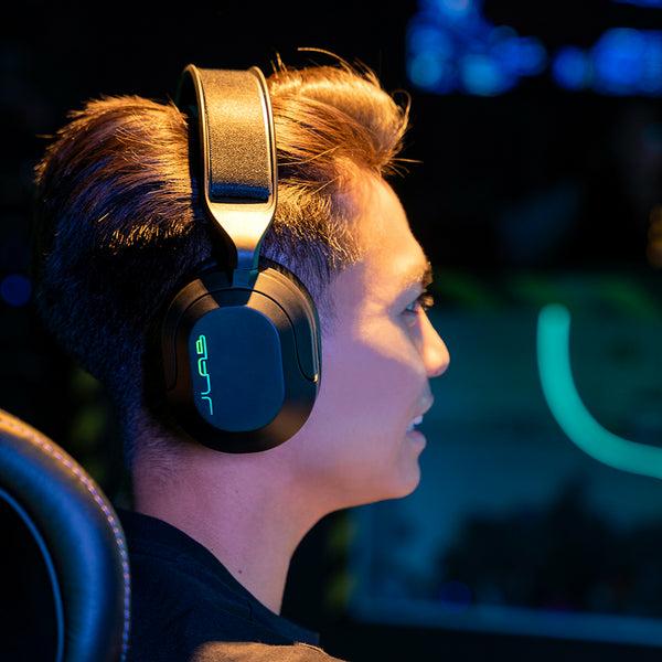 Produktbild JLab Audio Jlab Nightfall Wired Gaming Headset Black Kabelgebunden, 3,5-mm-AUX-Konsolenkabel (Kabelgebunden)