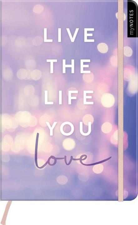 Actual product image Notebook A5 dotted myNOTES Live the life (A5, Checked)