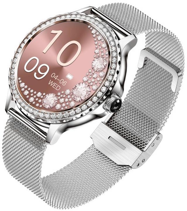 Produktbild Damen-Smartwatch RNCF19-1 Silbernes Armband + Armband