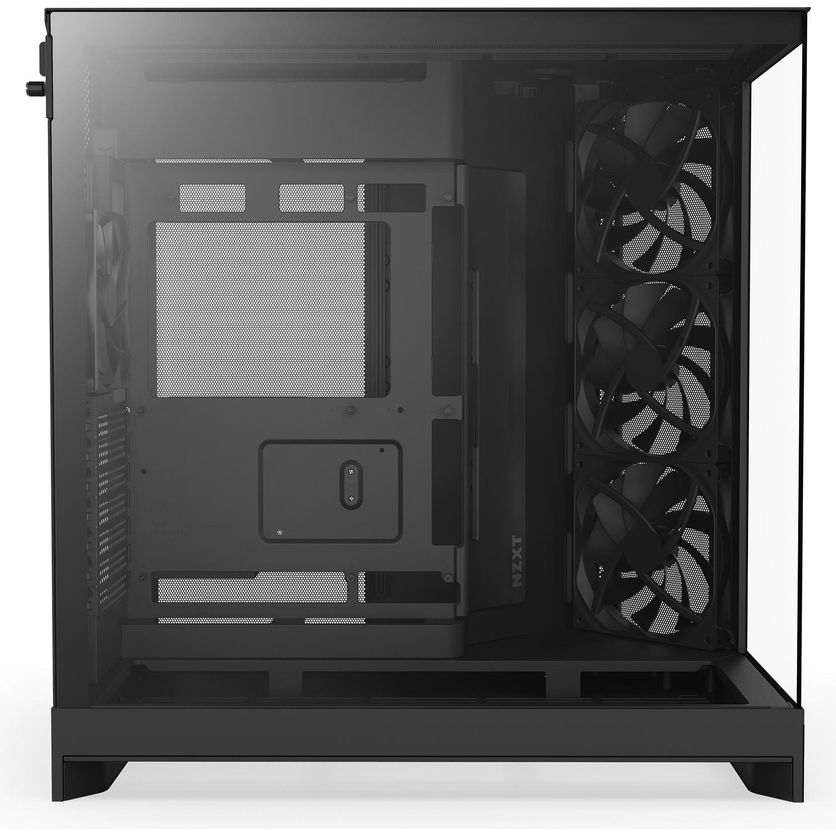 NZXT H9 Flow (ATX, mATX, Mini-ITX, E-ATX), PC Gehäuse, Schwarz