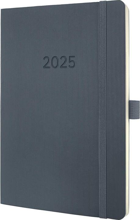 Sigel Weekly calendar 2025 C2536 1W/2S d.grey 21x13.5cm (135 x 210 mm)