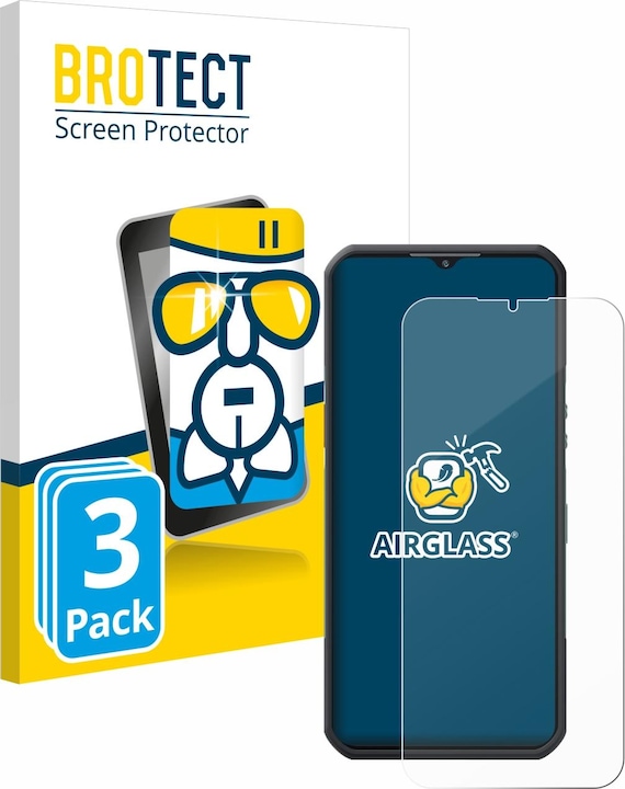 Produktbild BROTECT Schutzglas Schutzfolie Glas Folie Displayschutz klar (3 Stück, Samsung Galaxy A35)