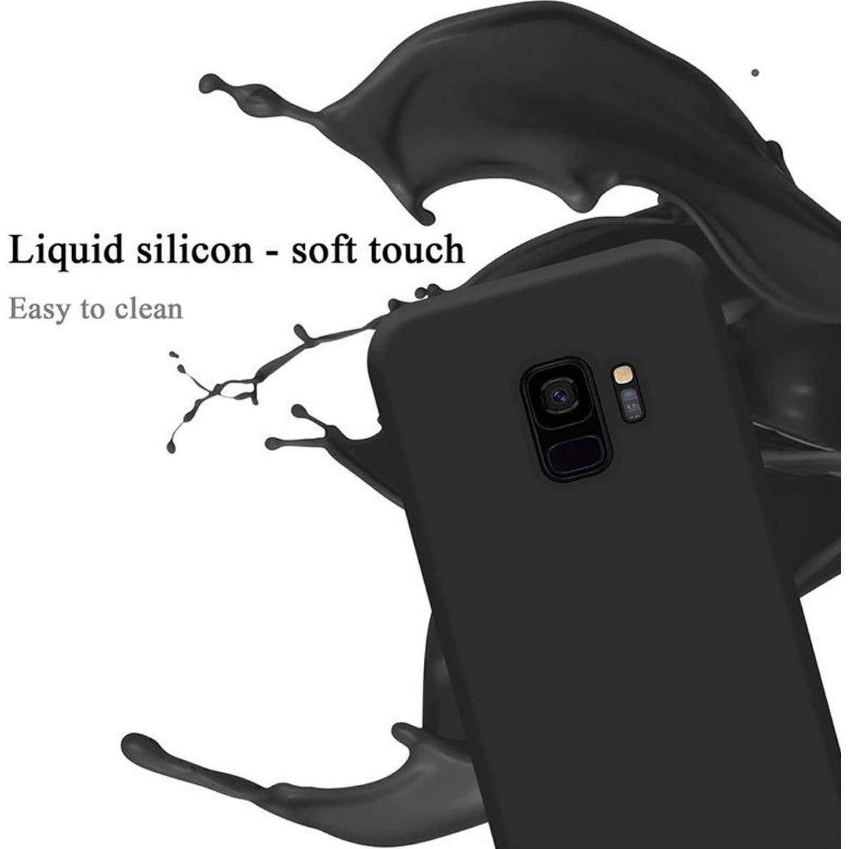 Thumbnail - Cadorabo TPU Liquid Silicone Case Cover (Samsung Galaxy S9+), Smartphone Hülle, Schwarz
