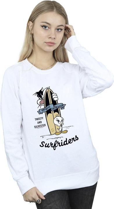Actual product image Looney Tunes Womens/Ladies Tweety And Sylvester Perfect Waves Sweatshirt (L)