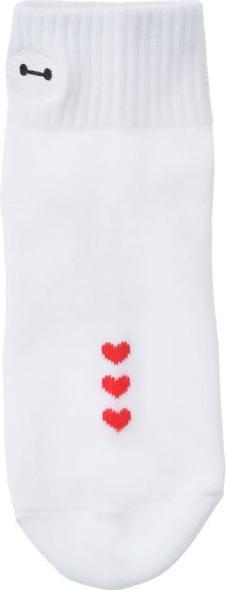 Immagine prodotto Disney Baymax Gesichtsstickerei Kurzsocken Weiss 36-39 (36 - 39)
