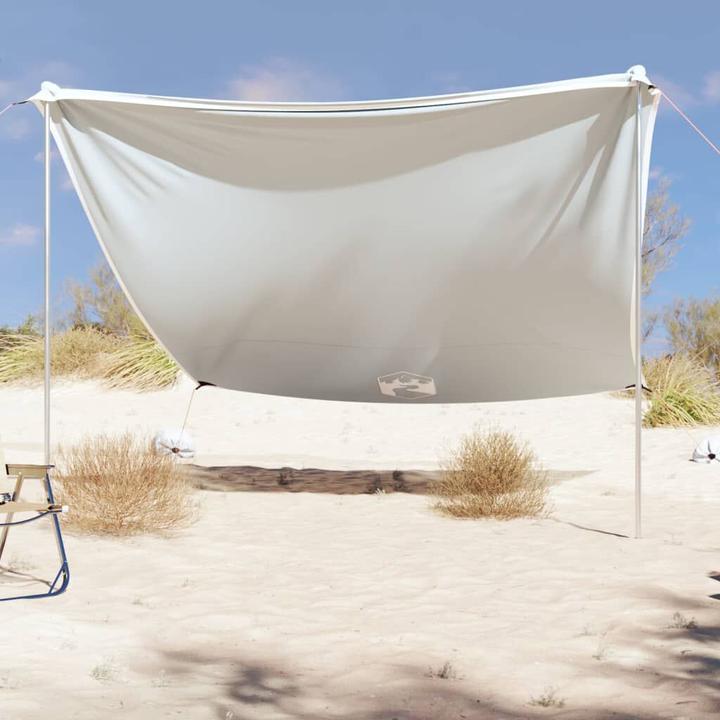 Produktbild VidaXL Strand-Schattenzelt mit Sandsäcken 304 x 300 cm (Strandzelt + Strandmuschel, 0.18 kg, 8 Personen)