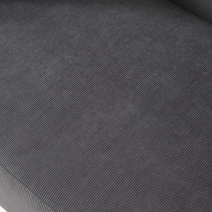 Produktbild En.Casa 2-Sitzer Sofa Midt 132x70x81 cm Cord Grau (2-Sitzer)