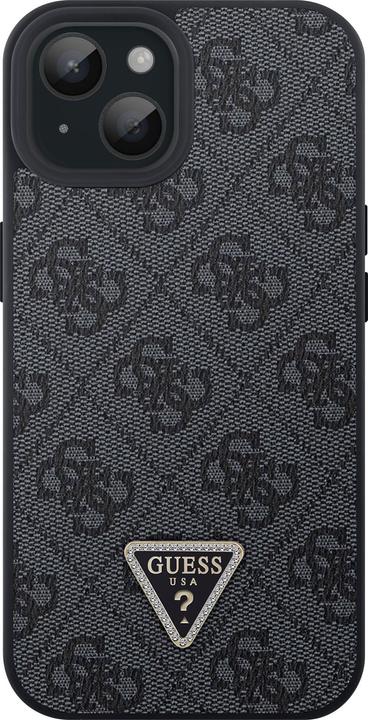 Productafbeelding Guess iPhone 15 Strass Driehoek Metalen Logo Case (Apple iPhone 15)