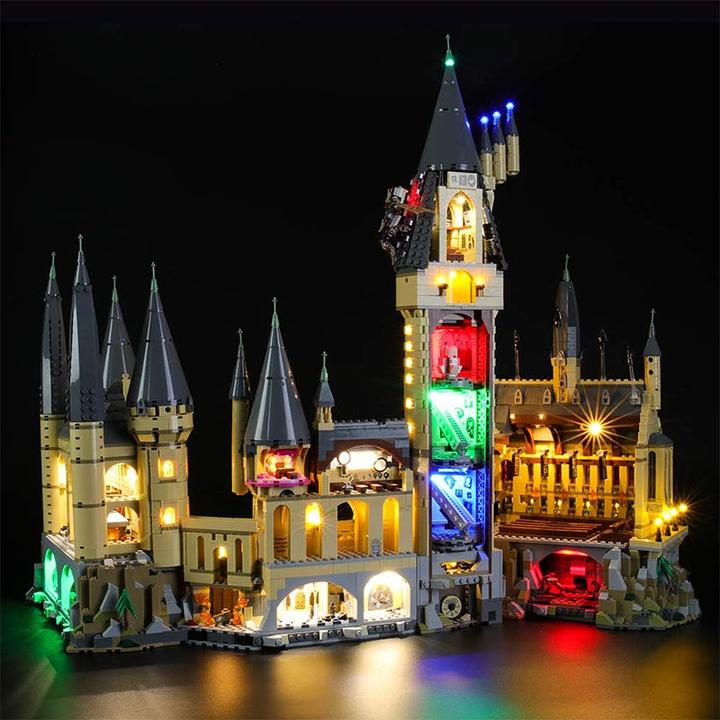 Immagine prodotto BrickBling LED Licht Set für LEGO Harry Potter: Schloss Hogwarts (71043) inkl. Fernbedienung