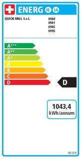Energie-Label Quick Mill Andreja Premium 0980