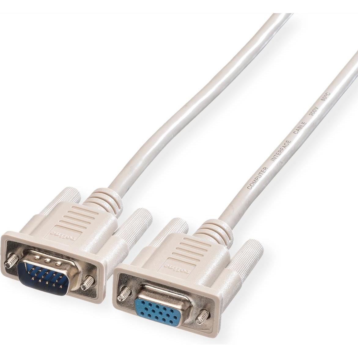 Roline VGA — VGA (3 m), Cavo video, Grigio