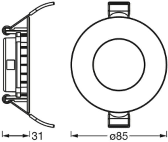 Produktbild Osram SMART+ Matter Recess Slim (240 lm)