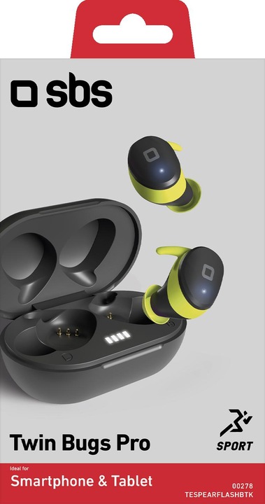 Image du produit SBS Ecouteurs stéréo Twin Bugs Pro True Wireless avec serre-tête (Sans fil)