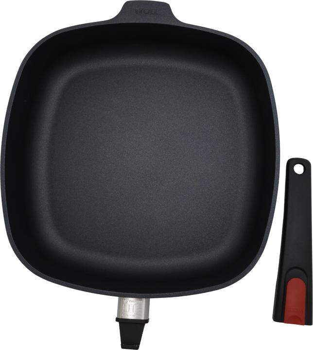 Immagine prodotto Woll 1628 DPI Diamond Lite Padella a bordo alto in ghisa, con manico staccabile, 28 cm. Manico, 28 cm (28 cm, Padella per friggere, Alluminio pressofuso)