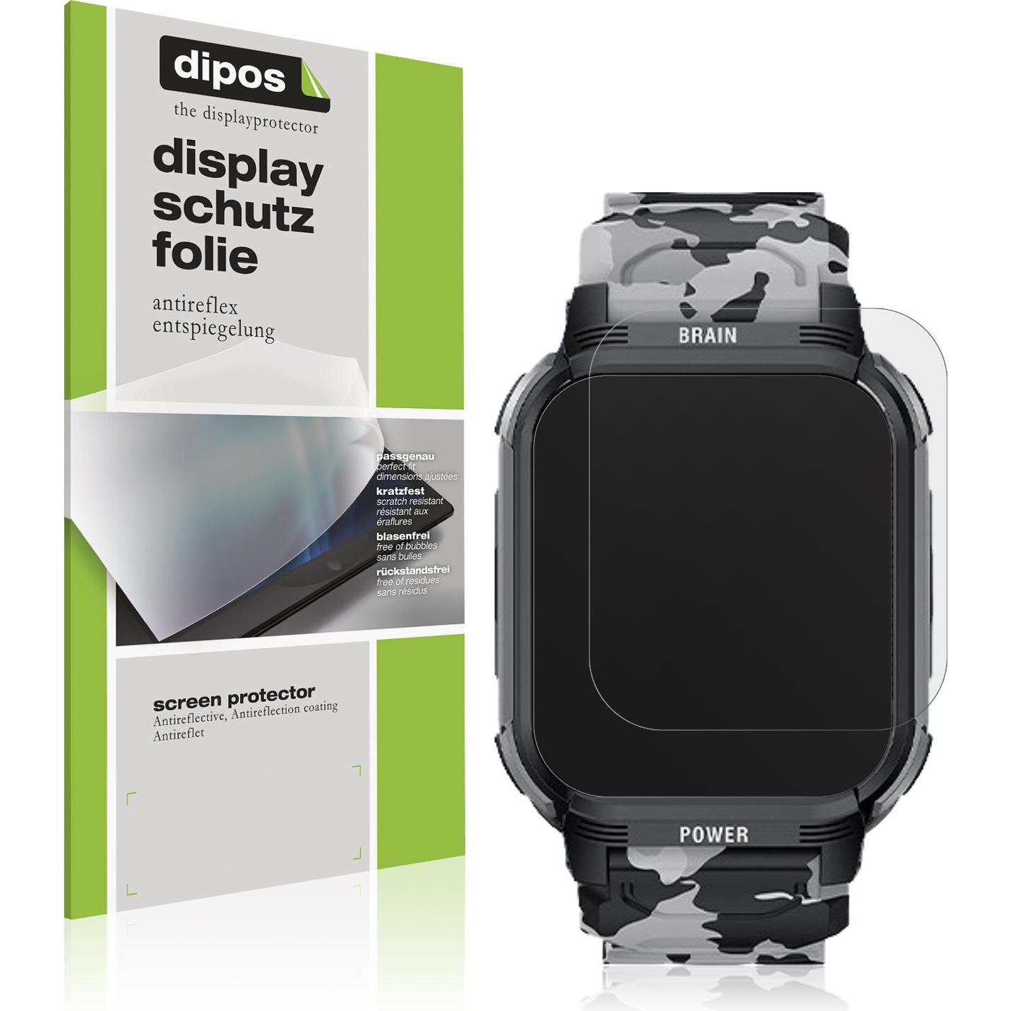 Dipos Schutzfolie Matt für LEMFO Y10 Smartwatch, Smartwatch Schutzfolie, Transparent