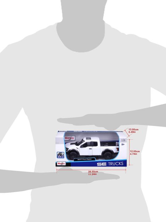 Actual product image Maisto Ford F-150 Raptor 2017 1/24 white