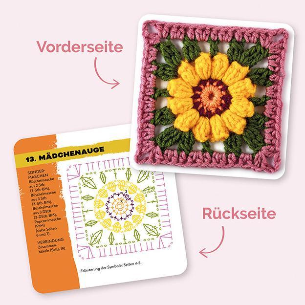 Image du produit Montgomerie:Granny Square Blumen Häkel-