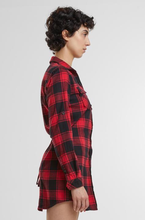 Actual product image Brandit Ladies Lucy long sleeve shirt size 4XL Colour red/black (4XL)