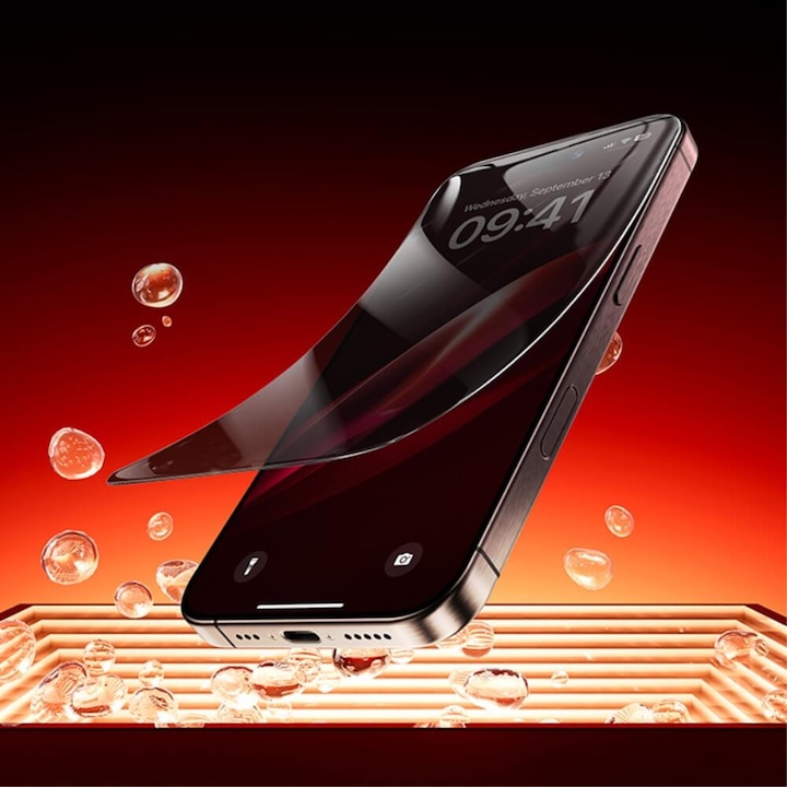 Image du produit Cover-Discount iPhone 16 Pro - Verre blindé écran Privacy Anti-Spy (1 pièce(s), Apple iPhone 16 Pro)