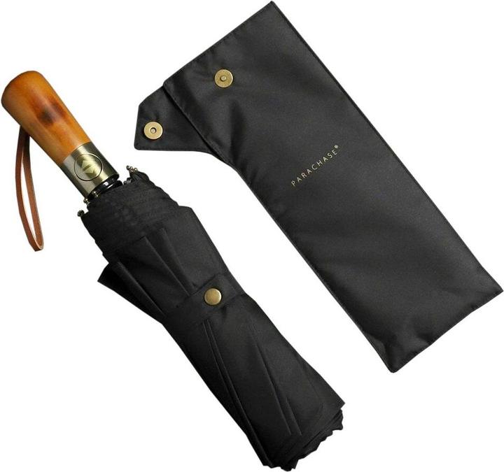 Produktbild JTI Regenschirm, kompakt - 115 cm - Schwarz