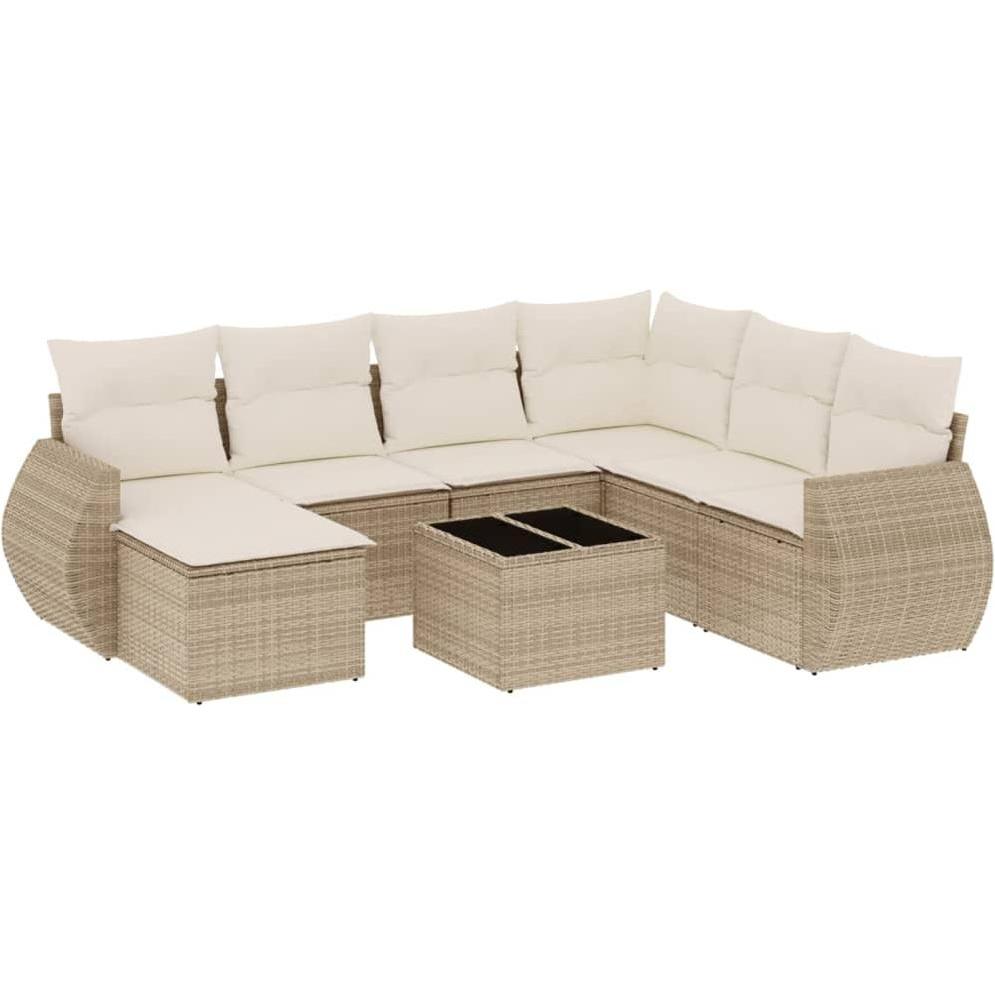 VidaXL, Gartenlounge, 10-tlg. Garten-Lounge-Set mit Kissen