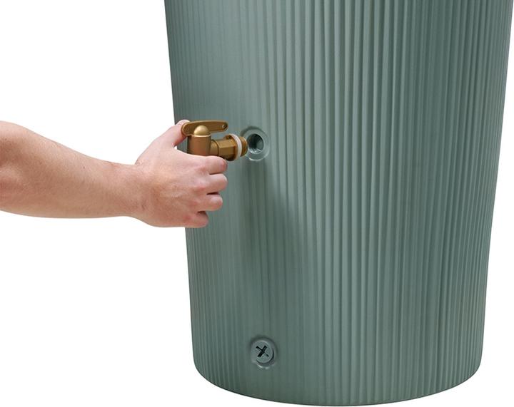 Produktbild 4rain VASO DECOR 2in1 Regentonne 220 L, agave (220 l)