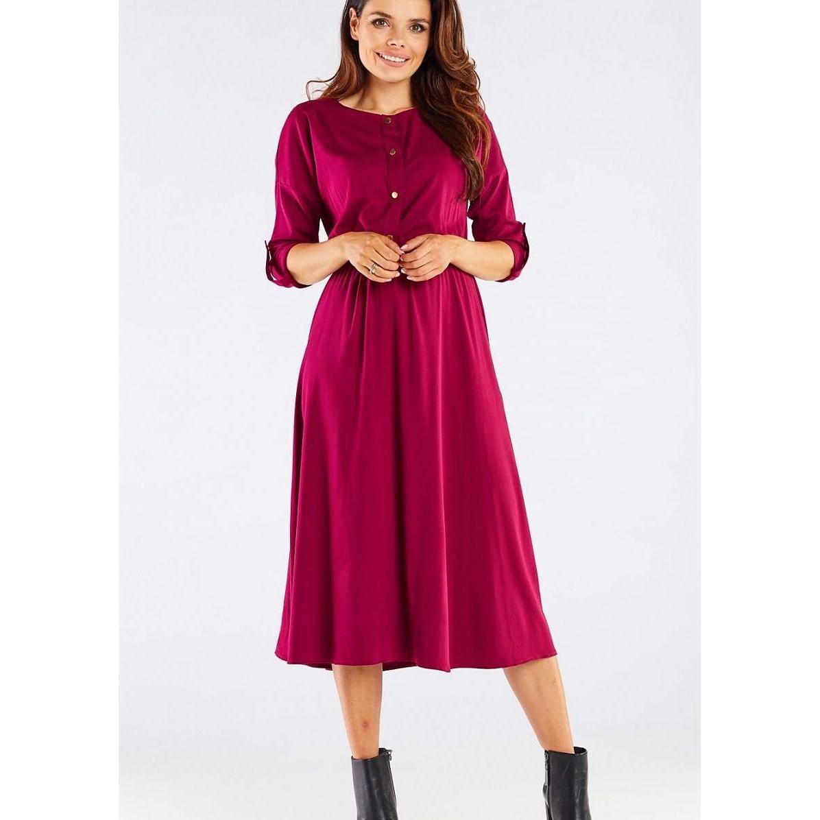Awama, Damen, Kleider, Alltagskleid, Rot, (M)