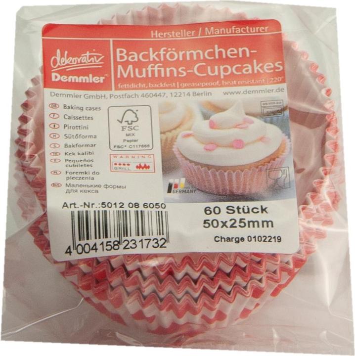Produktbild Demmler Papierförmchen Herzen (5 cm)